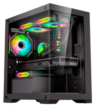 WjCoolman Rhombic M-Atx Aquarium Case (Black)