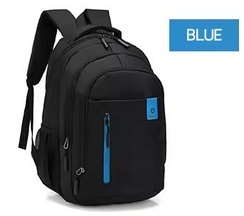 Chanta 20837 Backpack (Black-Blue)