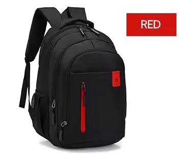 Chanta 20837 Backpack (Black-Red)