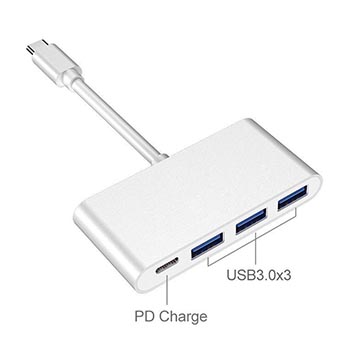 4 in 1 Type-C to 3xUsb3 & Type-C PD
