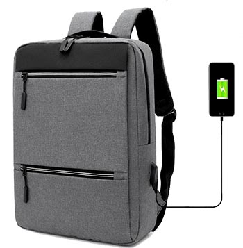 Chanta 20031 Backpack Powerbank Support (Gray)