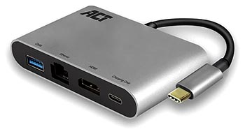 4 in 1 Type-C to Hdmi/Ethernet Lan/Usb 3/Type-C PD Converter