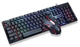 R8-1909 Usb Gaming Keyboard + Mouse  (with backlight)