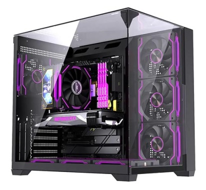WjCoolman Skyline S3 E-Atx Panoramic Aquarium Case (Black)