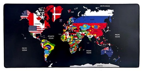 Mousepad Map Color Speed (40*90*0.3sm)