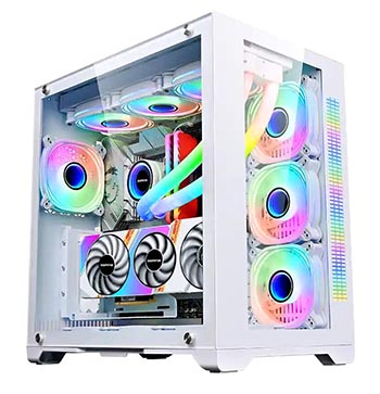 S04 EAtx Aquarium Case White