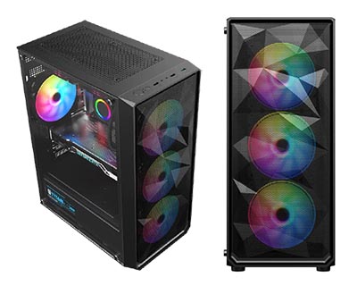 Ruix Diamond Atx Gaming Case (Black)