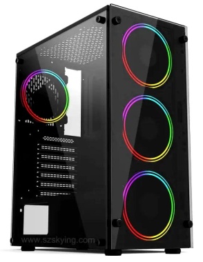 Keytech T850 Atx Gaming Case (Black)