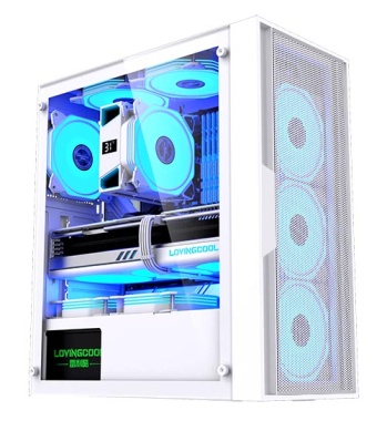 LovingCool LC-60 Atx Gaming Case (White)