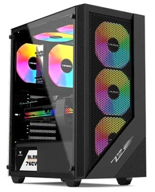 Air Cold Atx Gaming Case (Black)