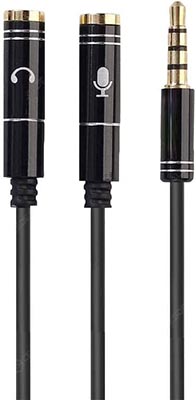 1 to 2 Aux Converter (with cable)