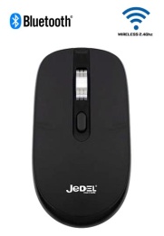 Jedel WD100P Dual Mode Wireless & Bluetooth Rechargeable Mouse