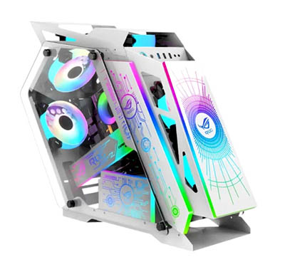 LC-68S+ Rog Stlye M-Atx Gaming Case (White)